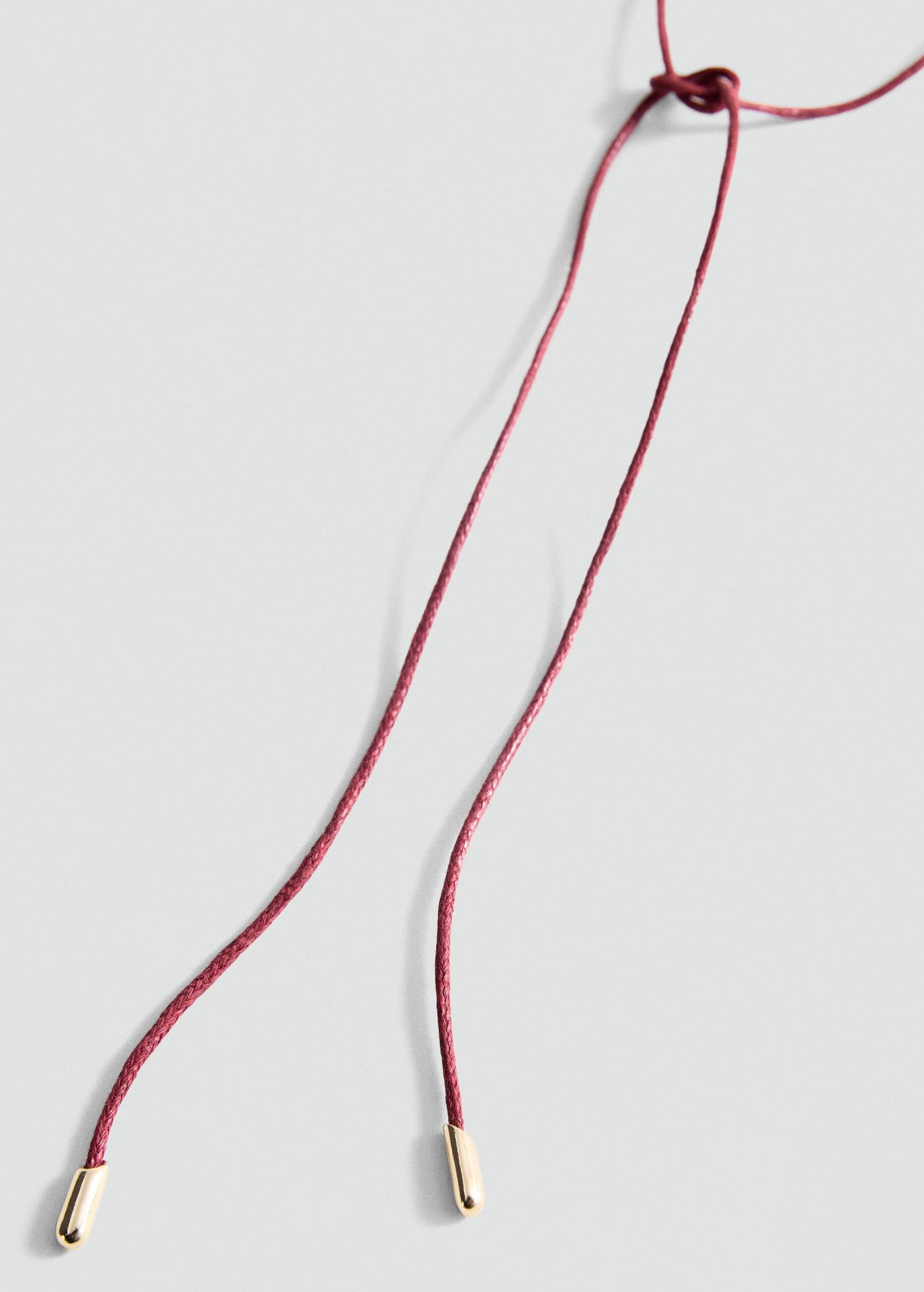 Stones pendant necklace - Women | MANGO USA Product Image