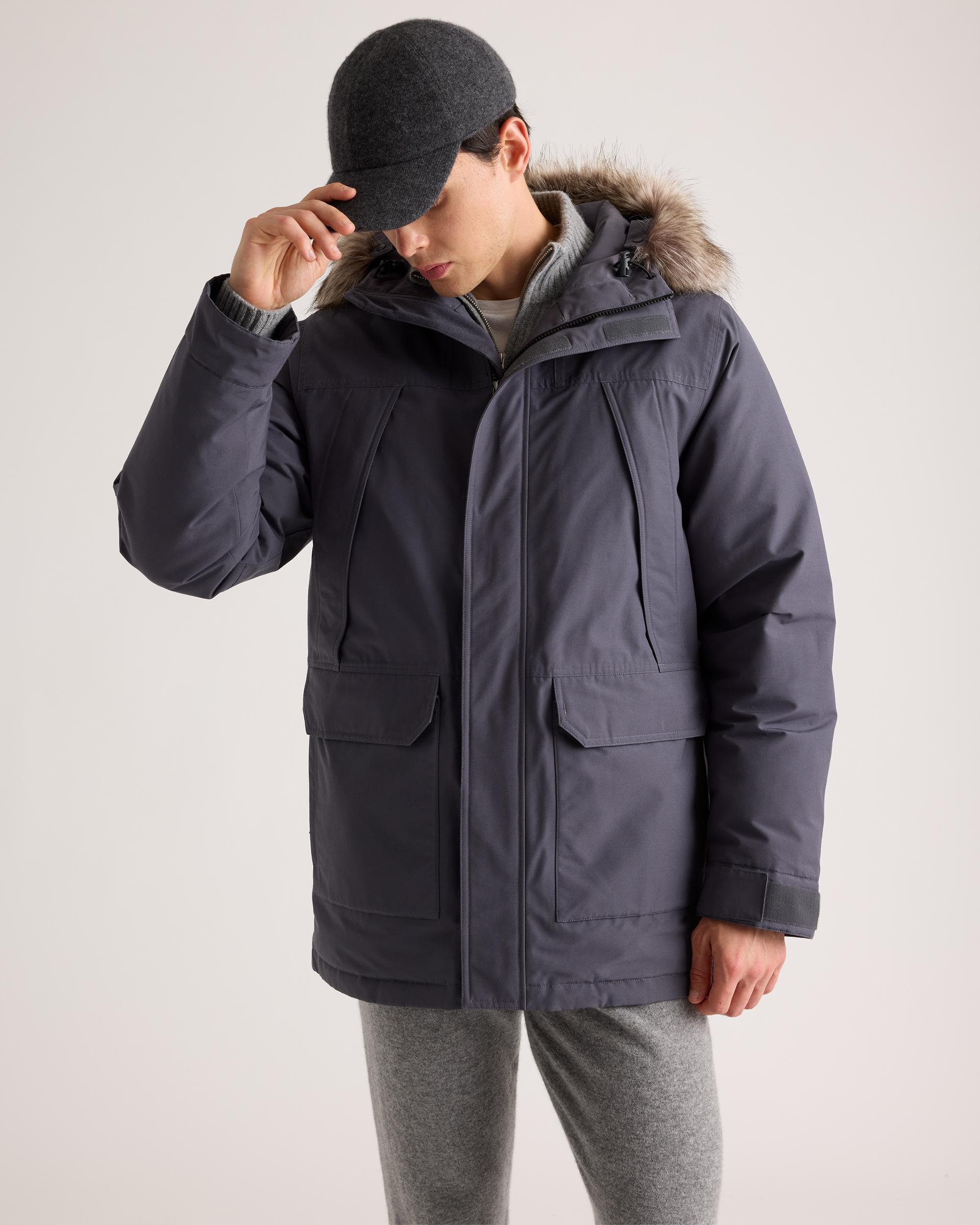 Quince | Men's Responsible Down Hooded Parka Recycled Polyester Product Image