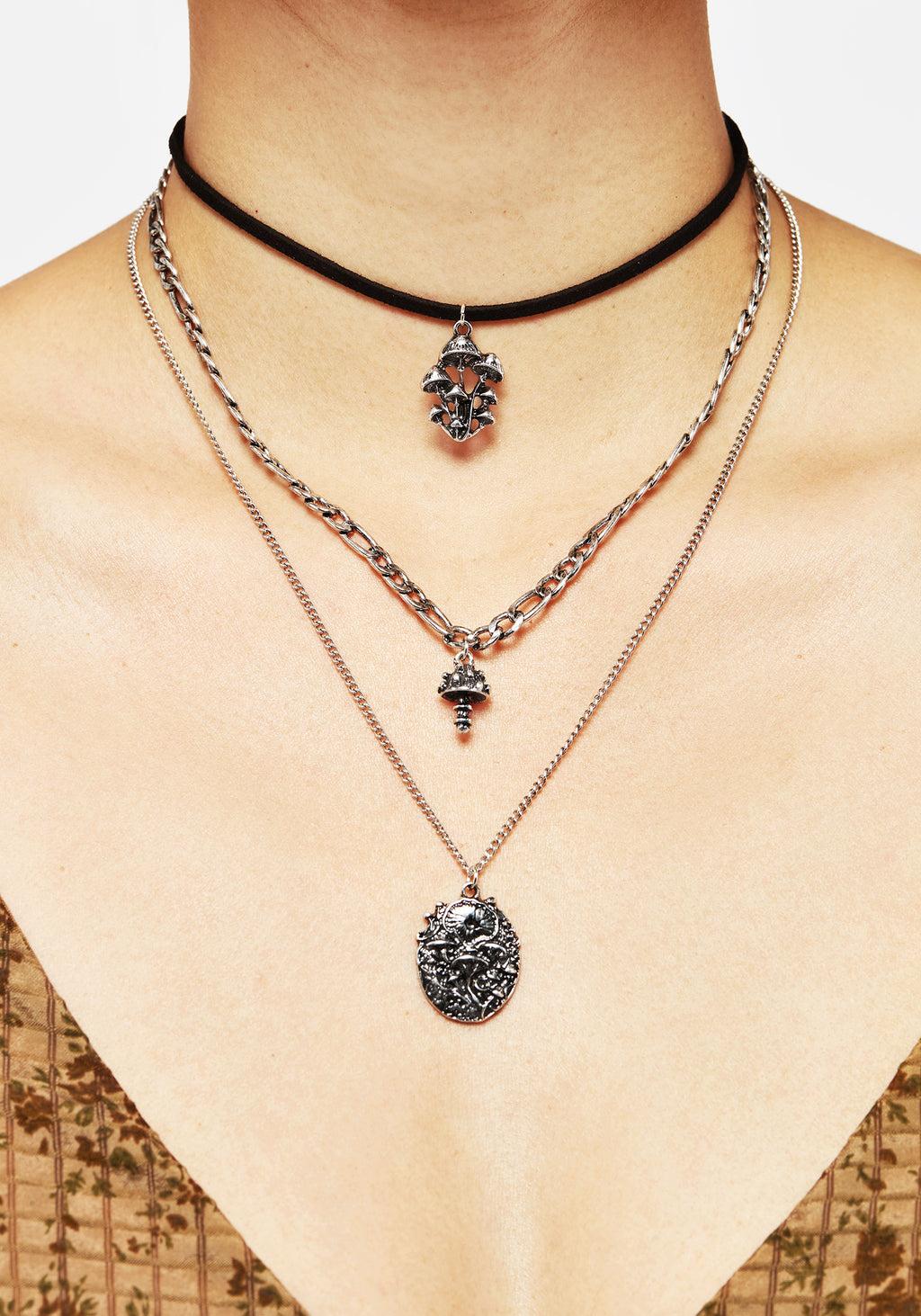Fabula Layered Charm Necklace Product Image