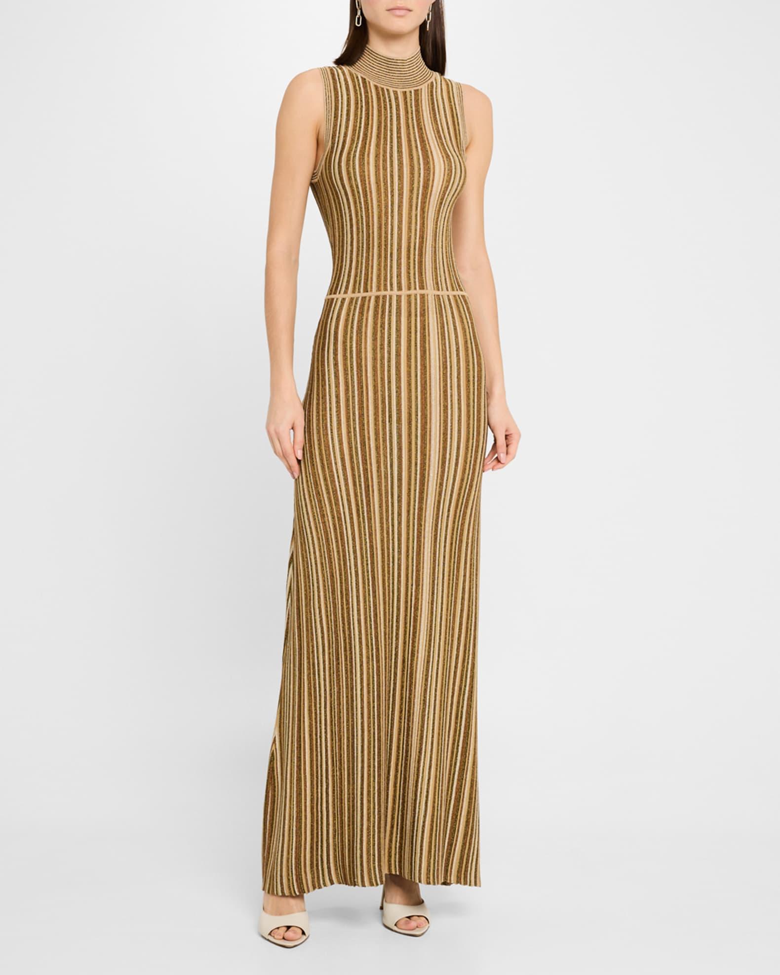 Anna Stripe Sleeveless Maxi Dress Product Image