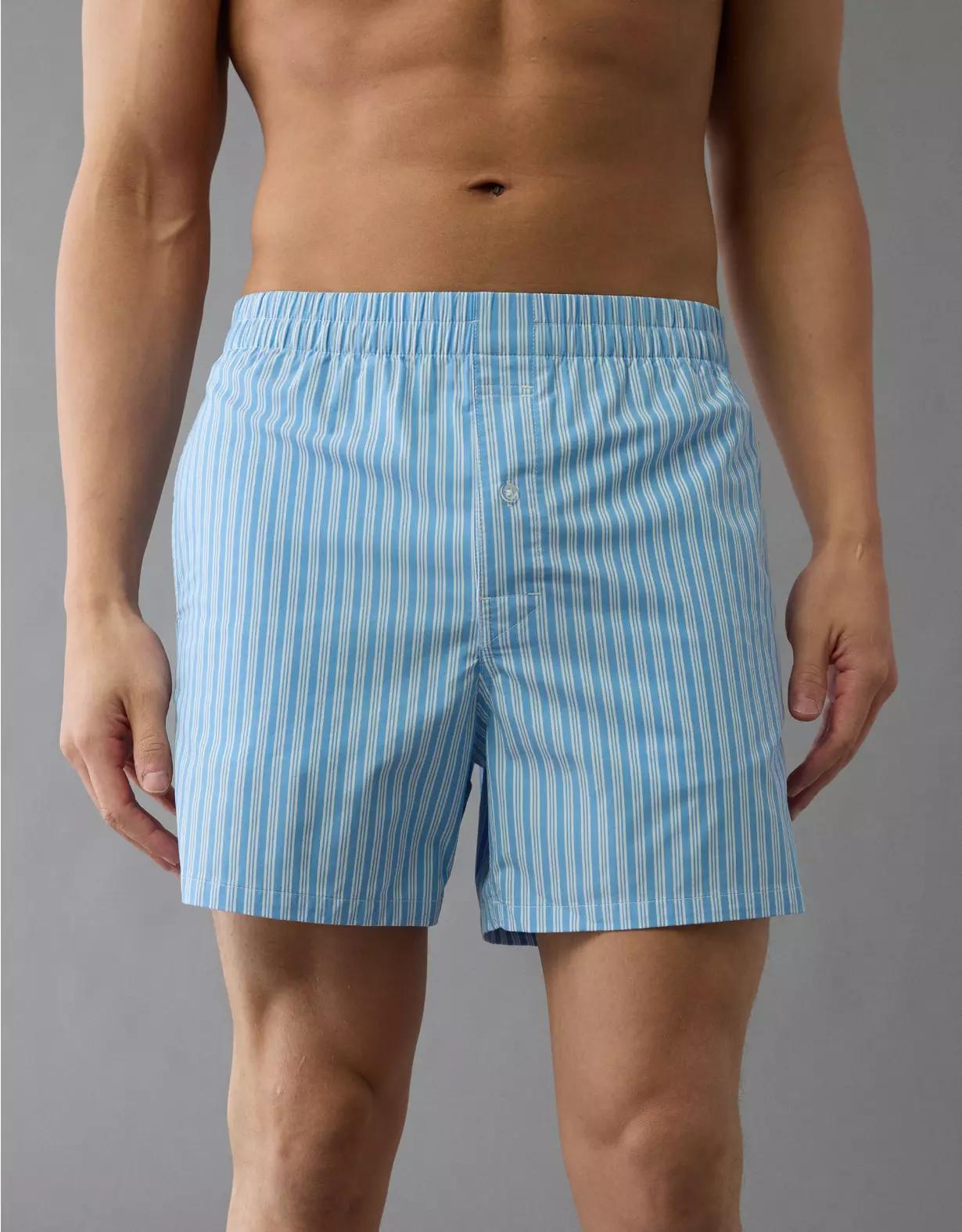 AEO Men's Striped Poplin Pocket Boxer Short Product Image