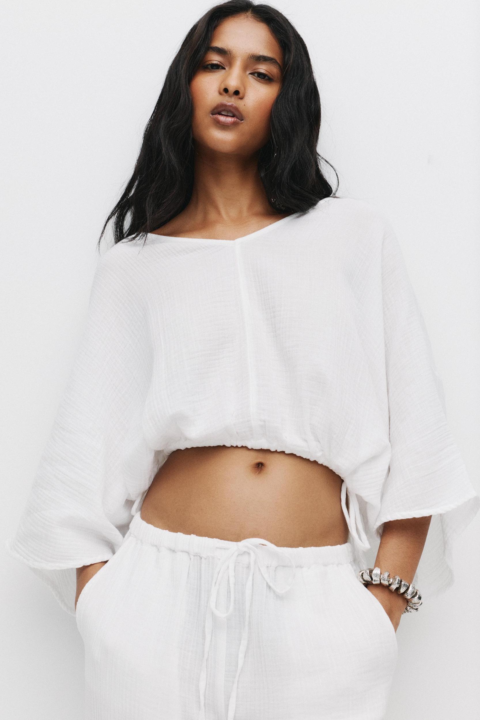 Textured rustic blouse Product Image