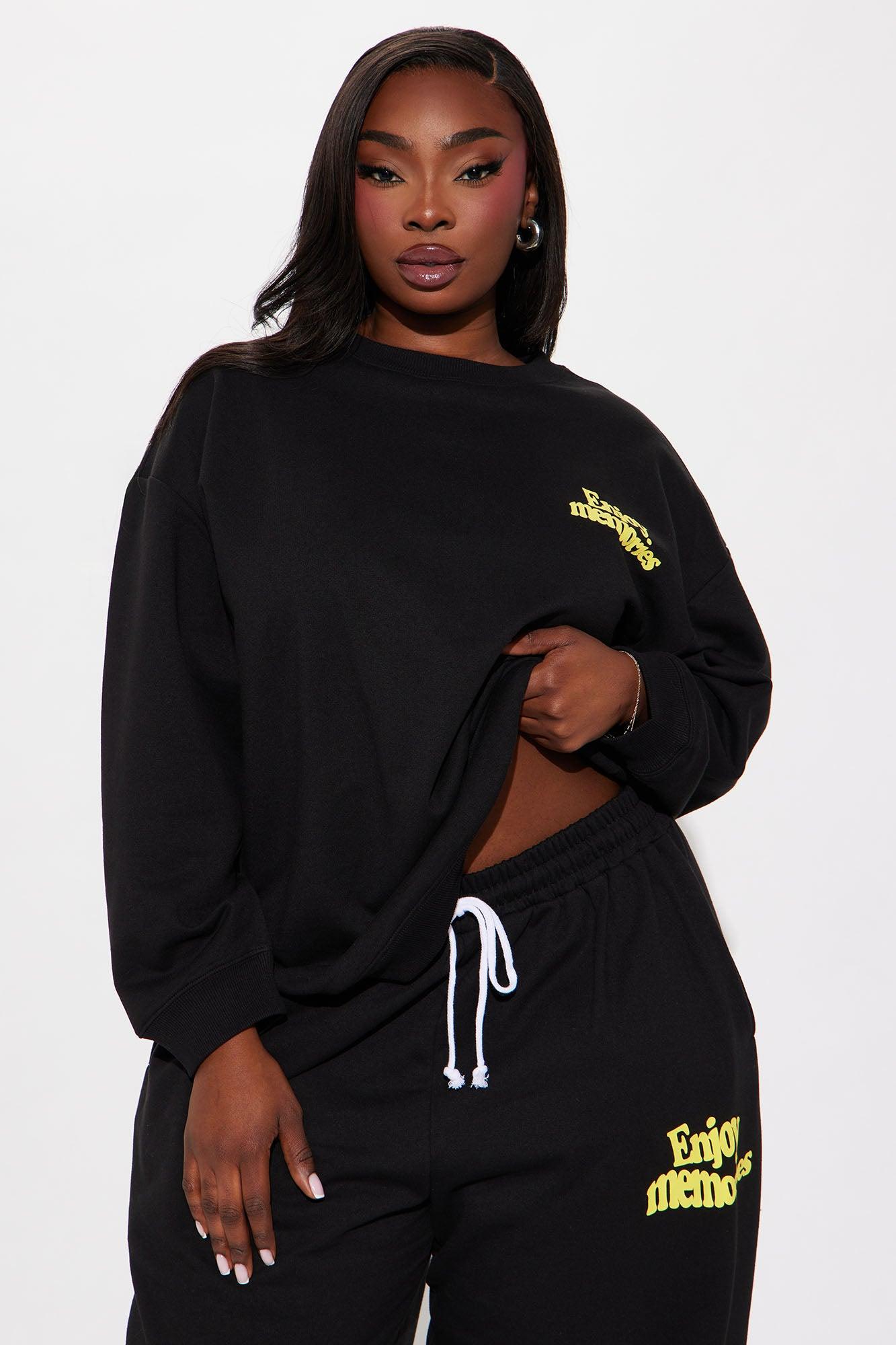 If You're Ready This Sweatshirt - Black/Yellow Product Image