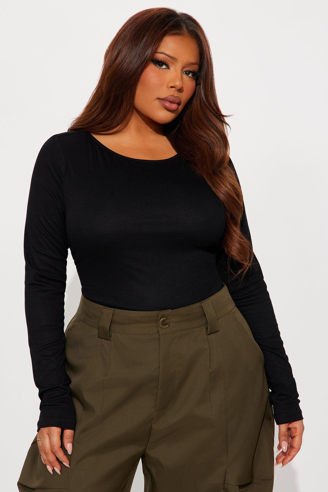 Linny Long Sleeve Top - Black Female Product Image