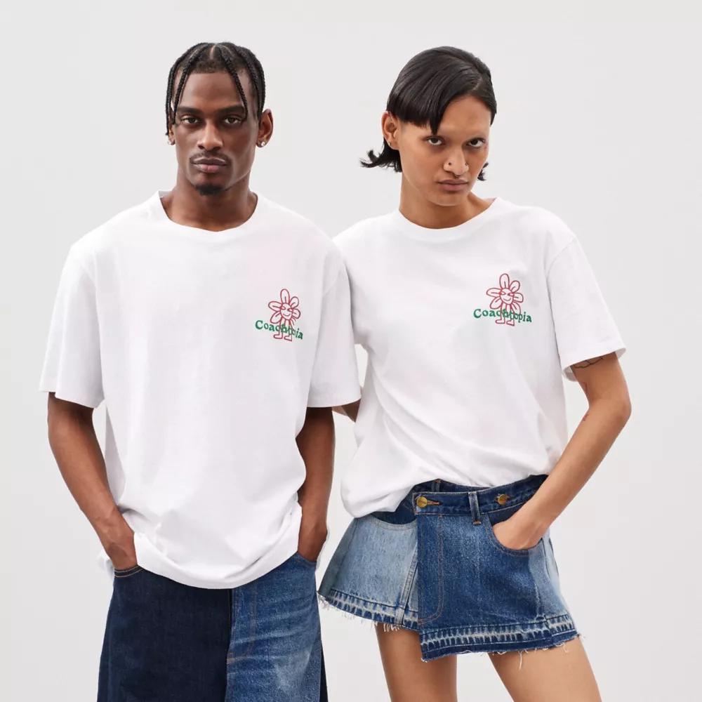 Relaxed T Shirt With Flower Print Product Image