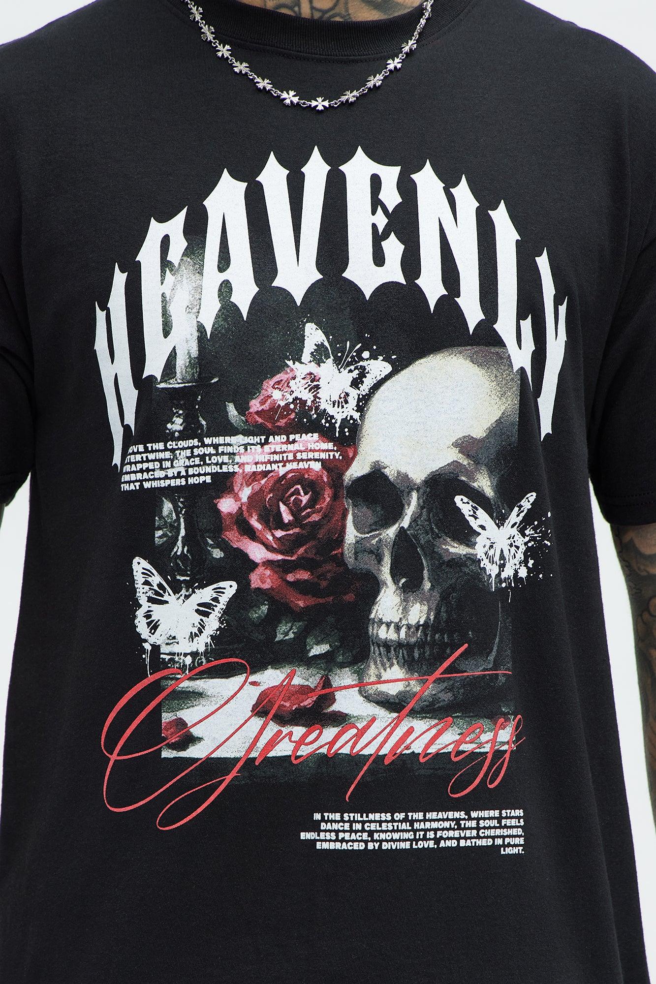 Heavenly Greatness Short Sleeve Tee - Black Product Image