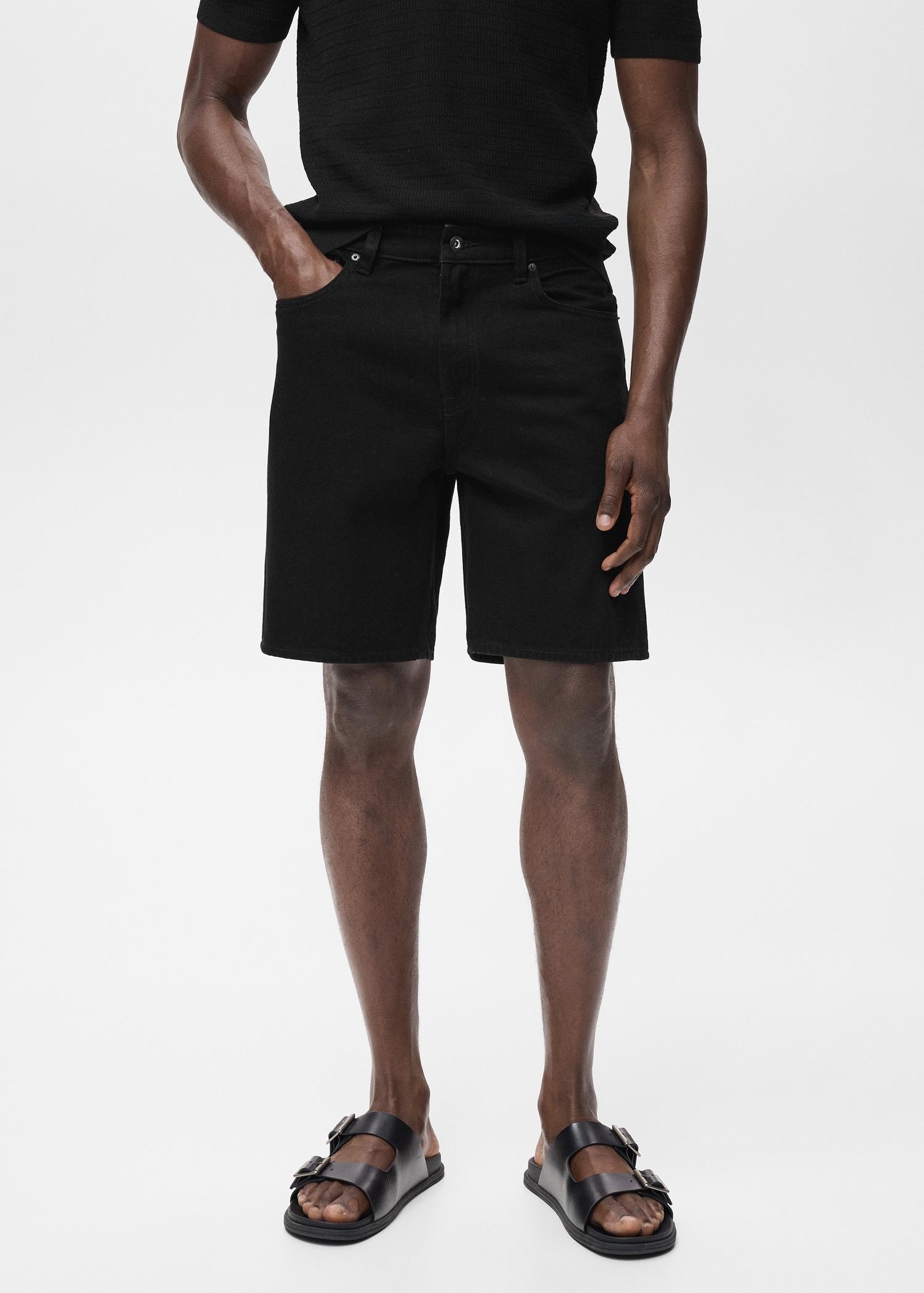 Regular-fit denim shorts - Men | MANGO USA Product Image