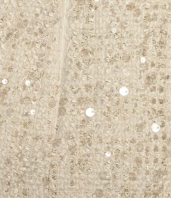 Antonio Melani Paris Metallic Tweed A-Line Coordinating Mini Skirt Product Image