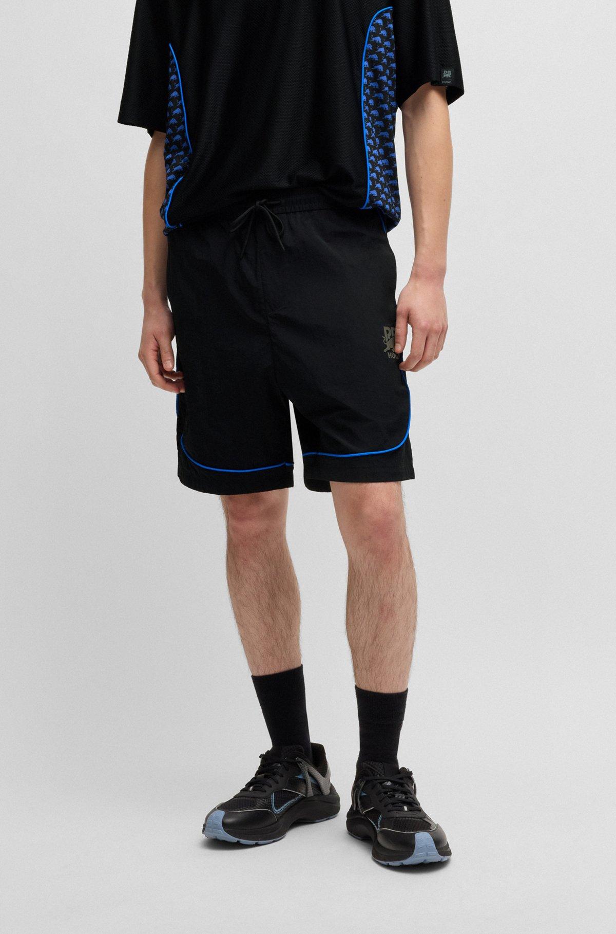 HUGO x RB drawstring shorts with piping details Product Image