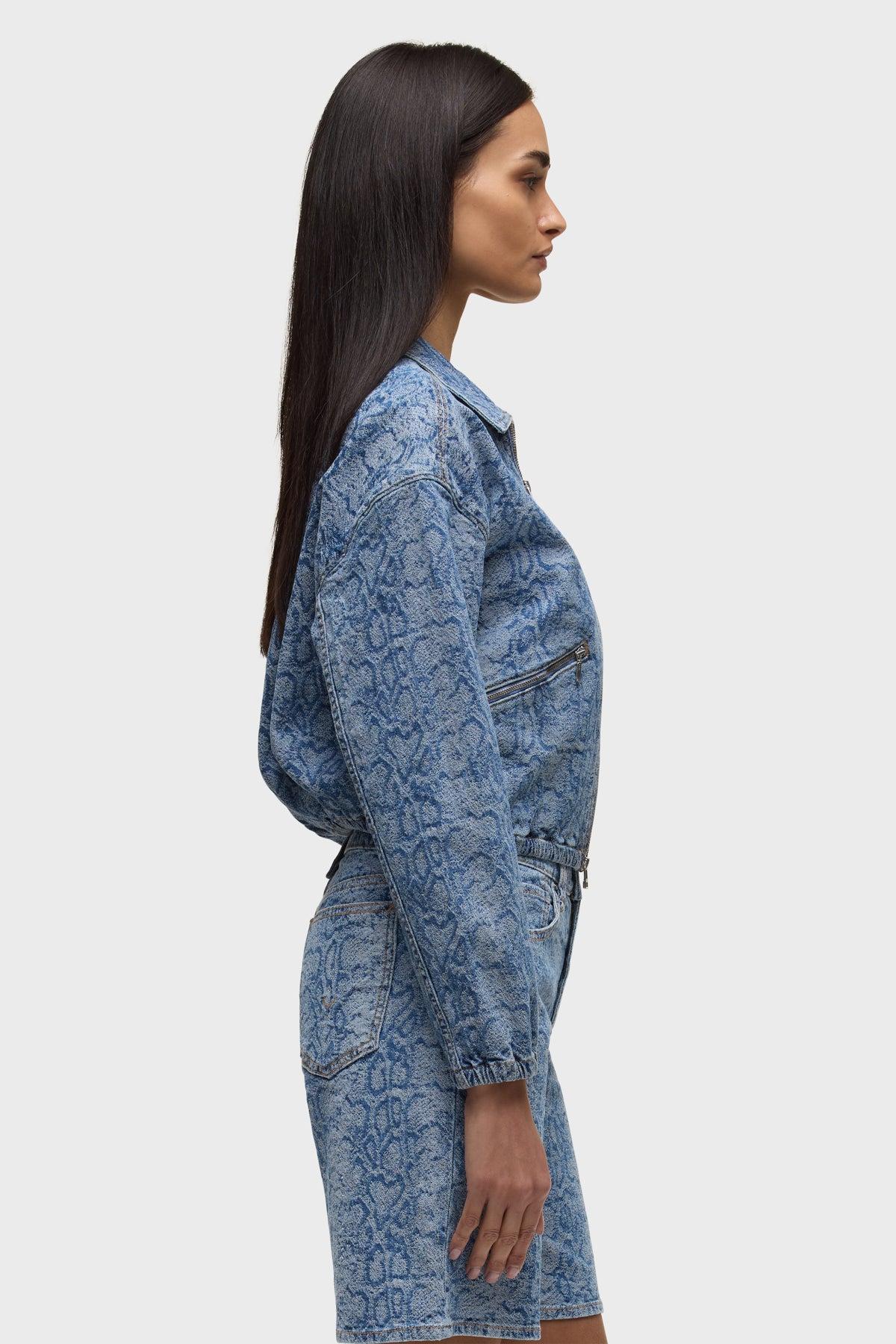 Cropped Zip Up Jacket Female Product Image