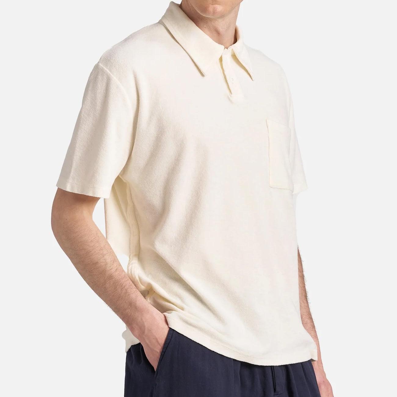 Newlyn Terry Polo - Ecru Product Image