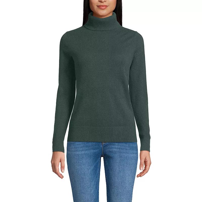 Women's Lands' End Turtleneck Cashmere Sweater,  Product Image