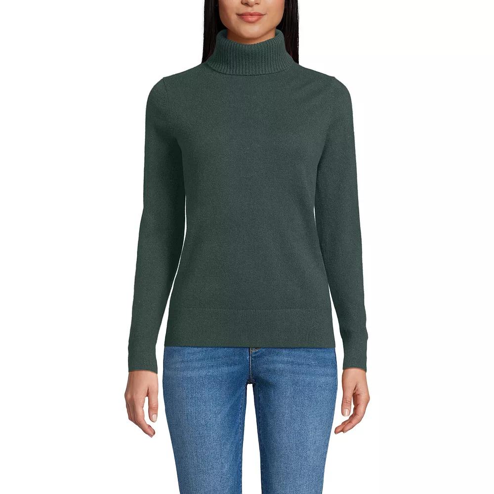 Women's Lands' End Turtleneck Cashmere Sweater,  Product Image