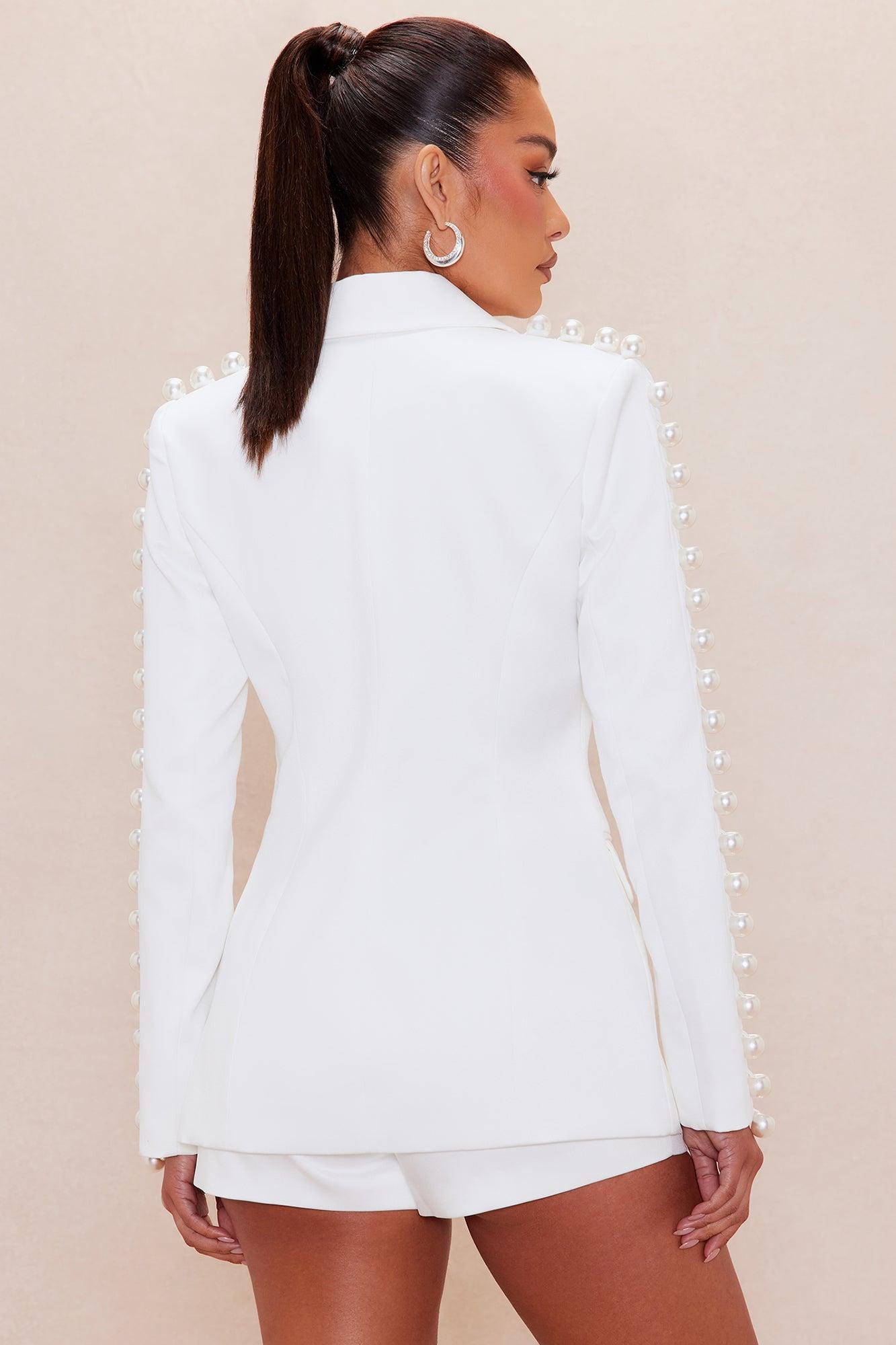 Jada Embellished Short Set - White Female Product Image