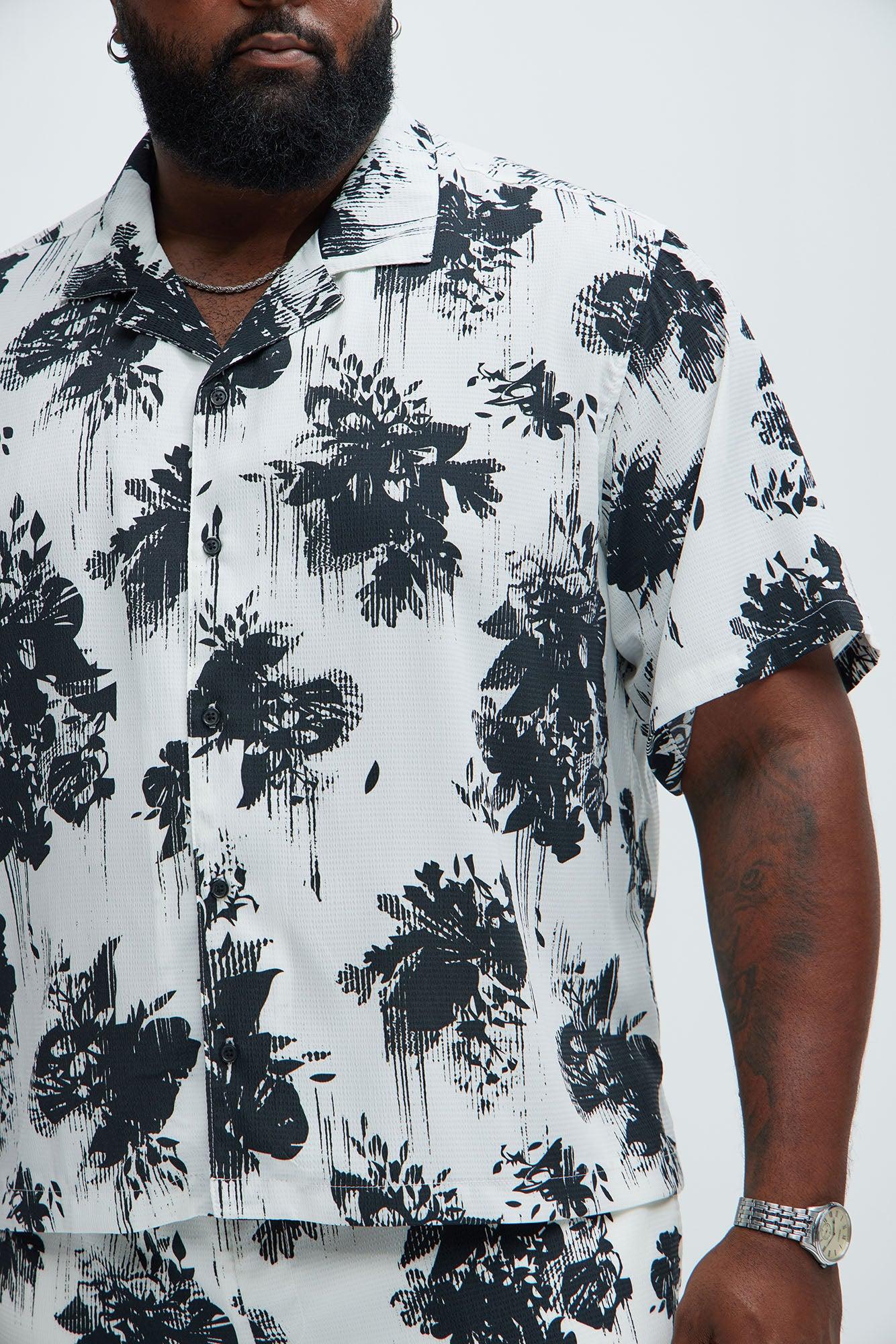 Luna Flor Textured Shirt - Black/combo Product Image