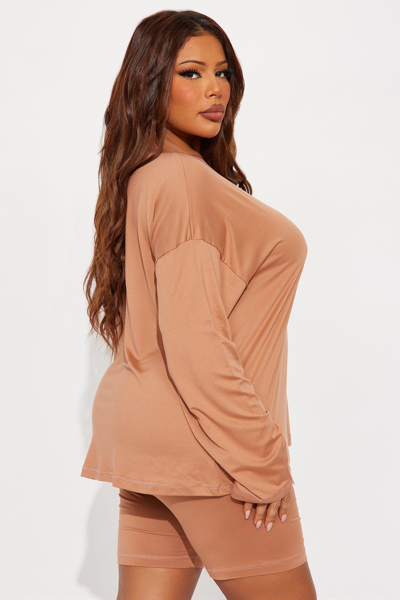 Me And You PJ Boxer Short Set - Mocha Product Image