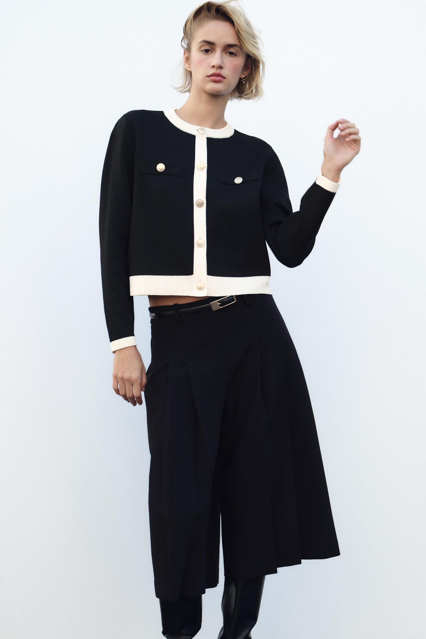 CARDIGAN WITH GOLD BUTTONS Product Image