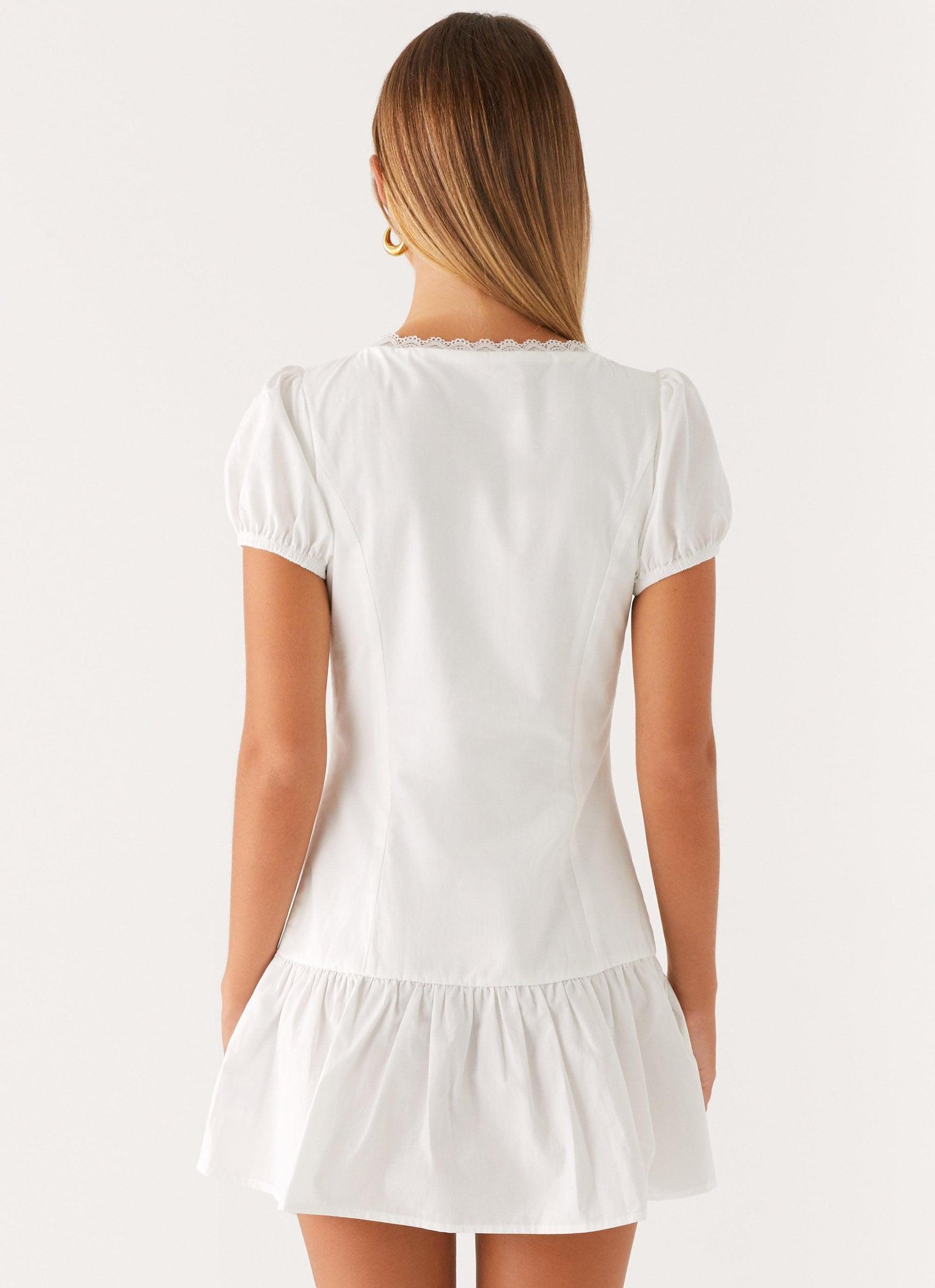 Simply Yours Mini Dress - White Product Image