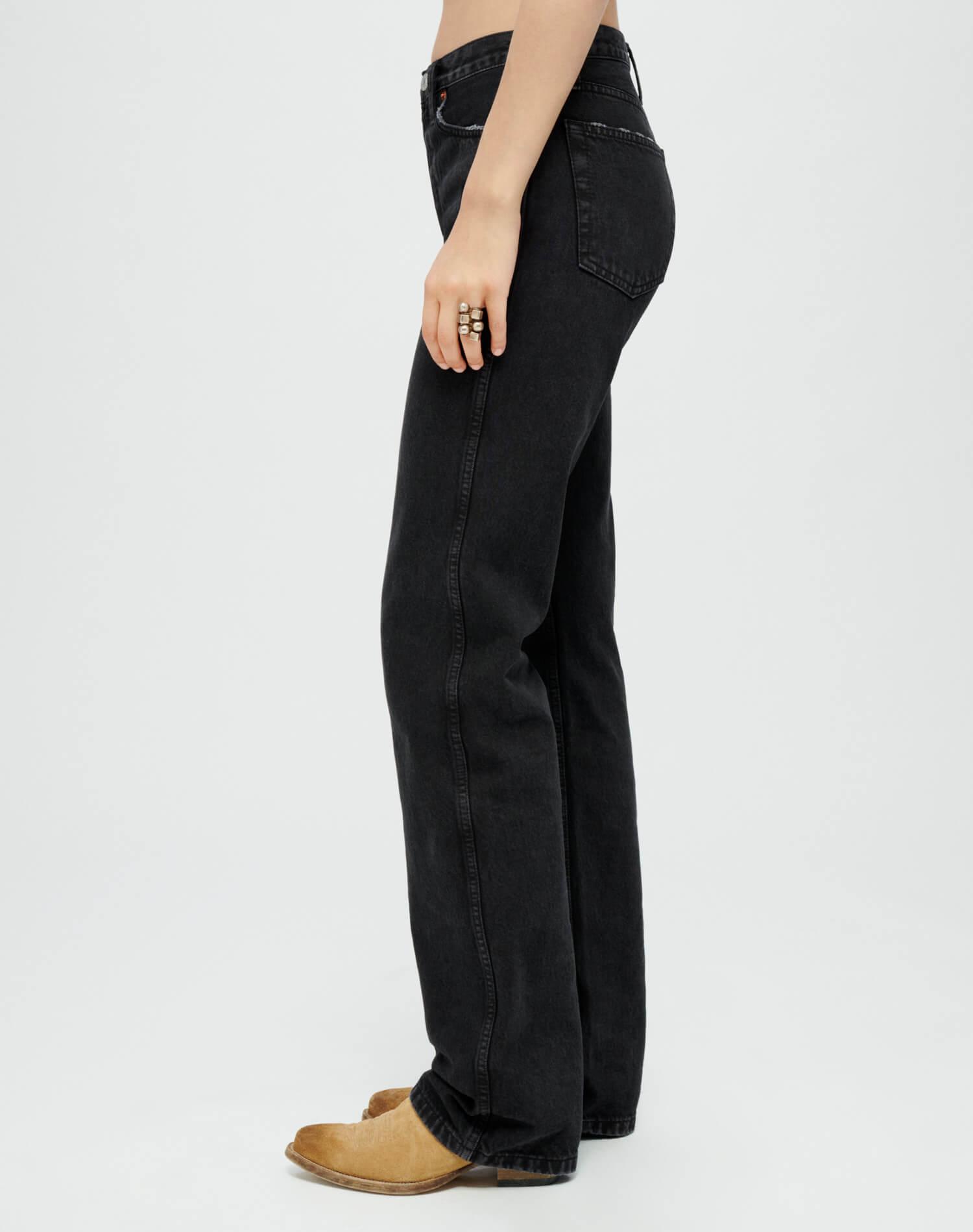 High Rise Loose -  Washed Black Product Image