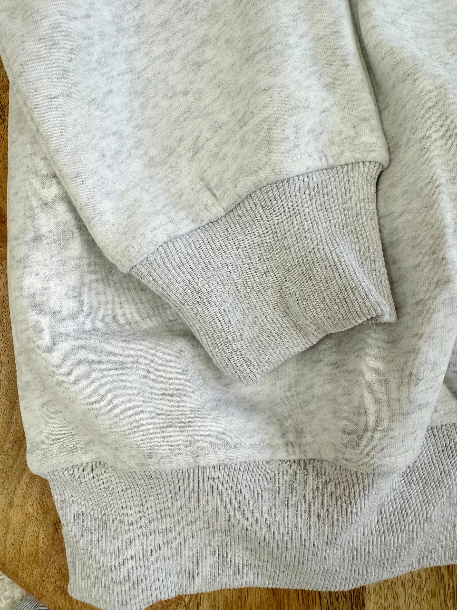 Pearl Grey Sunkissed In Vogue Striped Sweatshirt Product Image