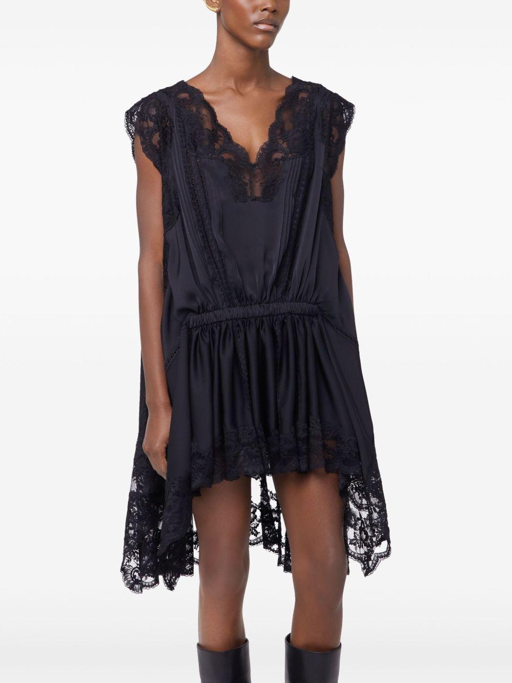 lace satin dress Product Image