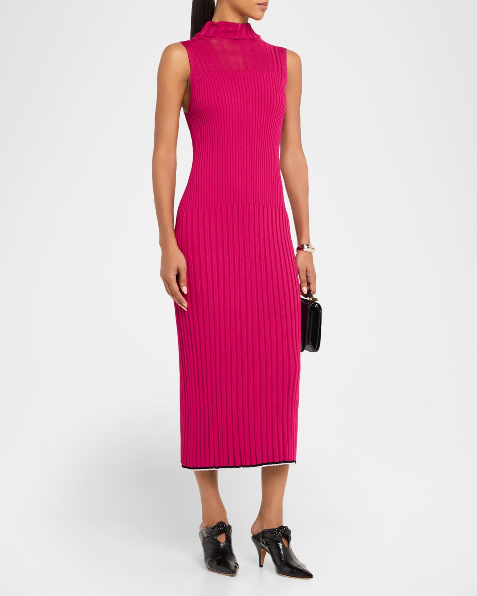 Maia Ribbed Turtleneck Dress Product Image