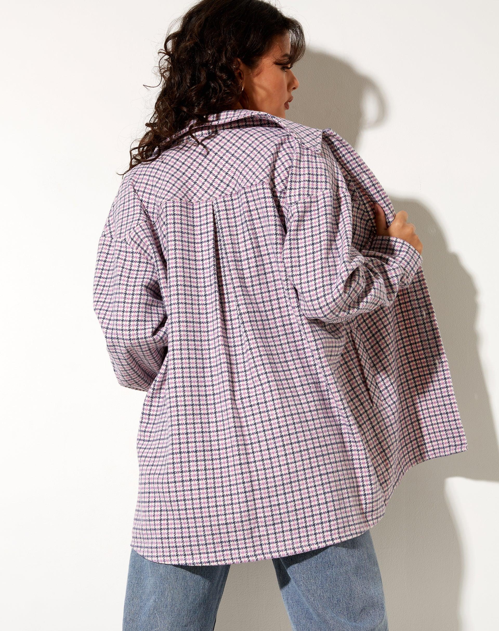 Medita Shirt in Purple Pink and Black Product Image