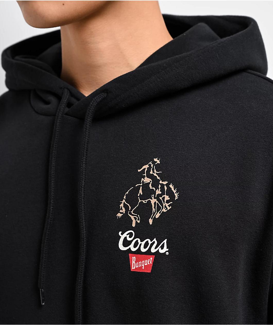 Brixton x Coors Colt Black Hoodie Product Image