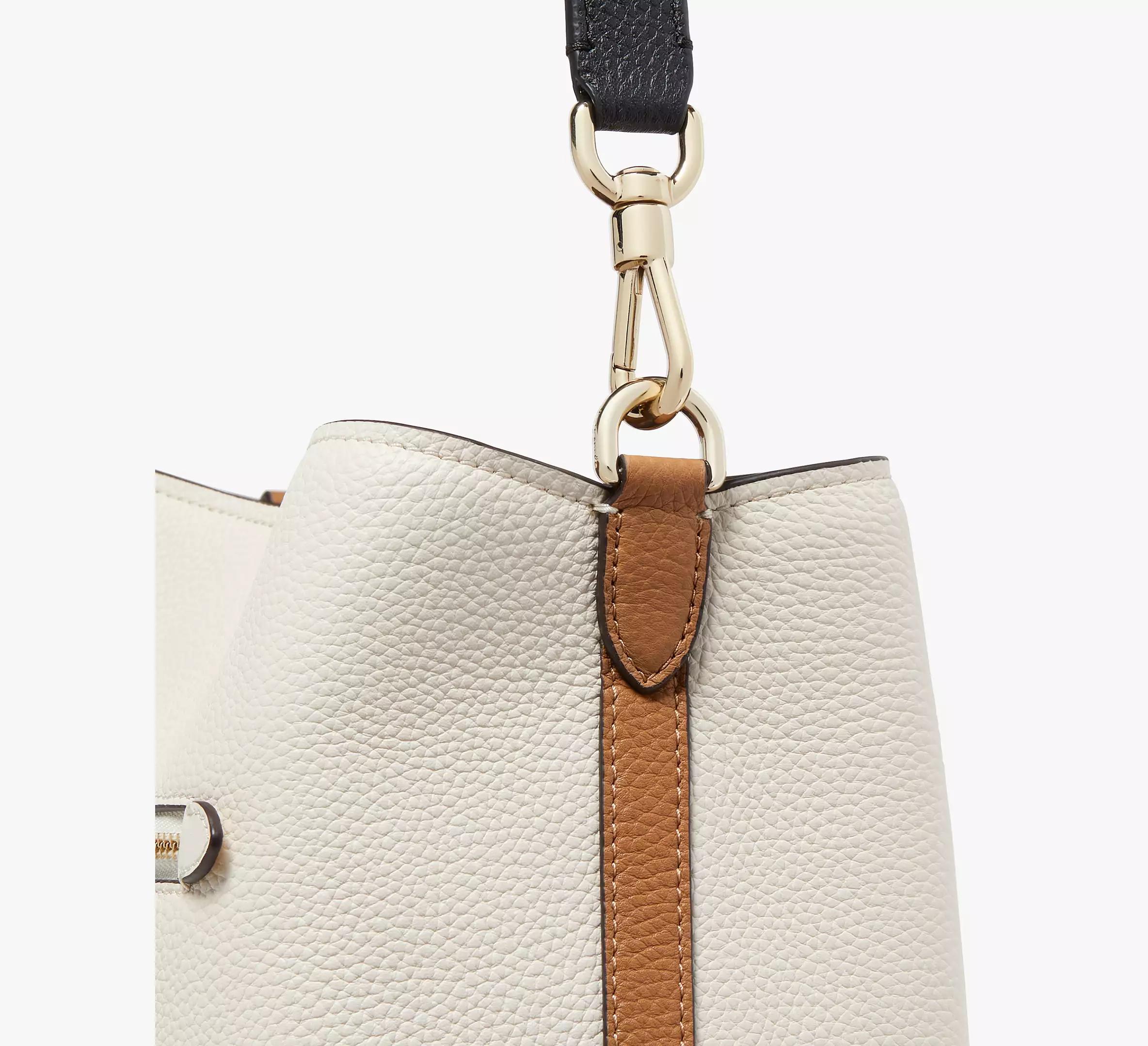 kate spade new york Hudson Color Blocked Pebbled Leather Shoulder Bag Product Image