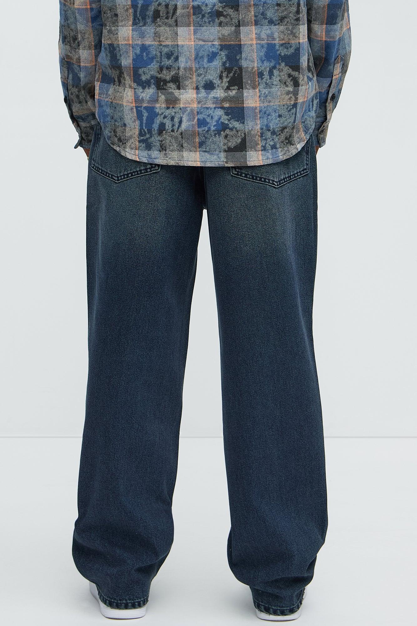 Down Bad Baggy Jeans - Dark Wash Male Product Image