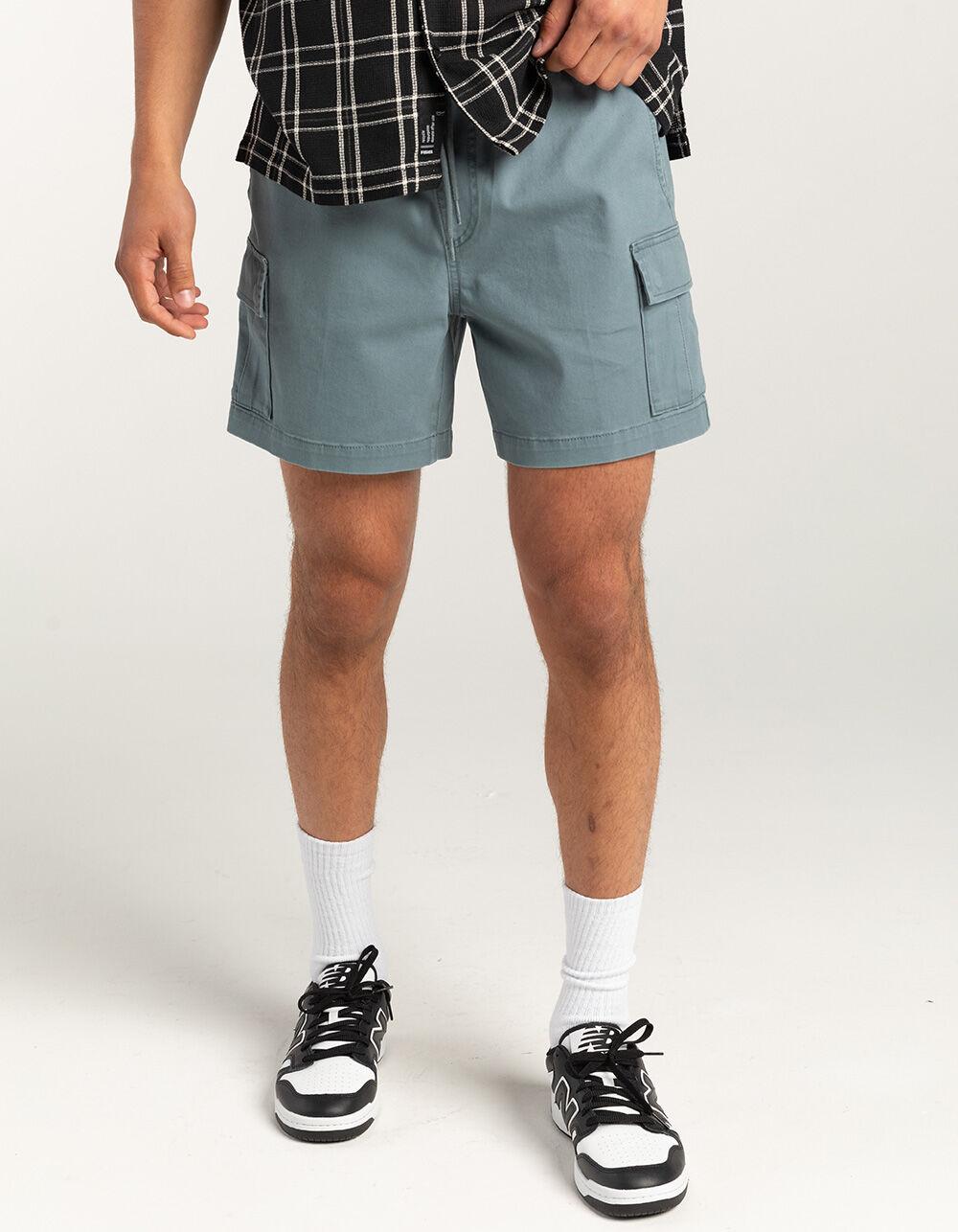 RSQ Mens Texture Plaid Camp Shirt - BLK/WHT Product Image