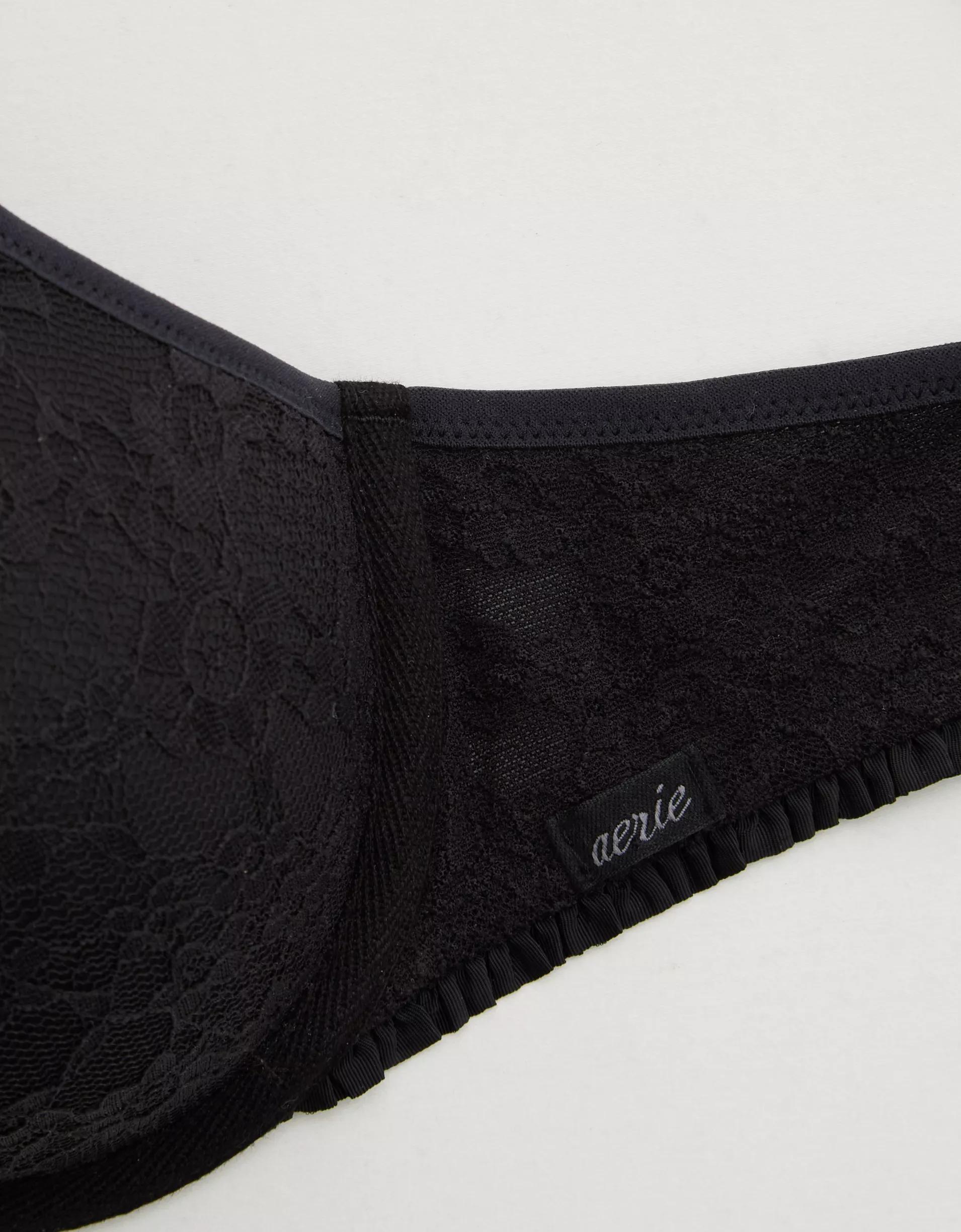 Show Off Vintage Lace Plunge Push Up Bra Product Image