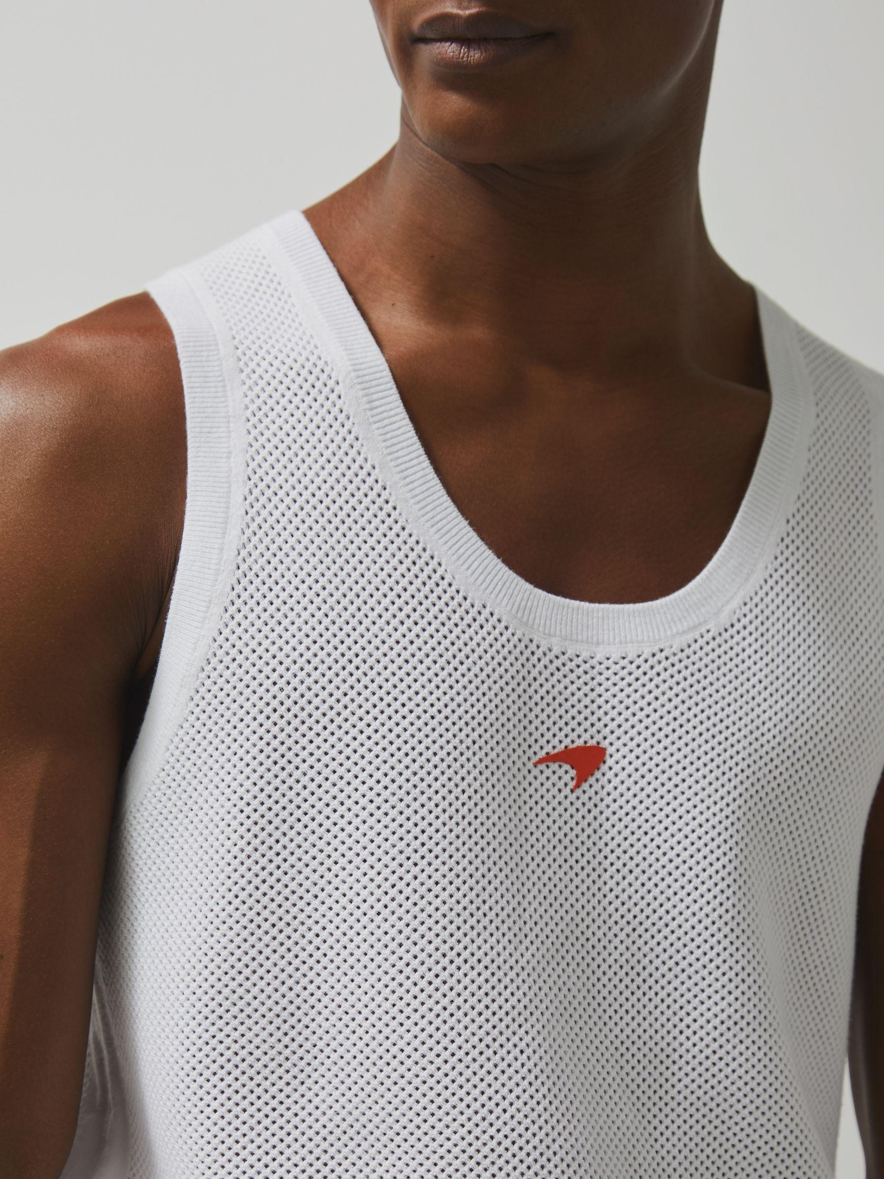 McLaren F1 Team Speedmark Knit Vest in White Product Image
