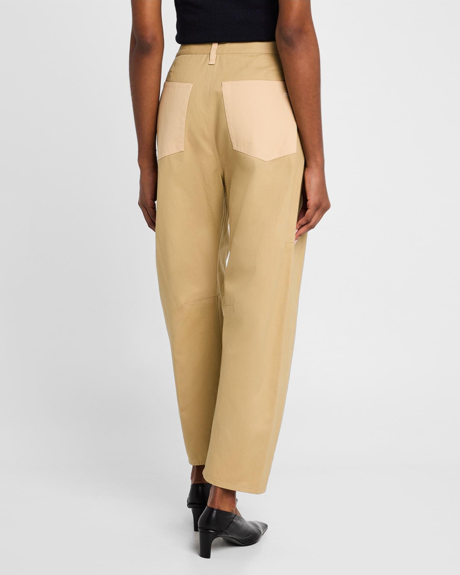 Charlie Curved Cotton Pants Product Image