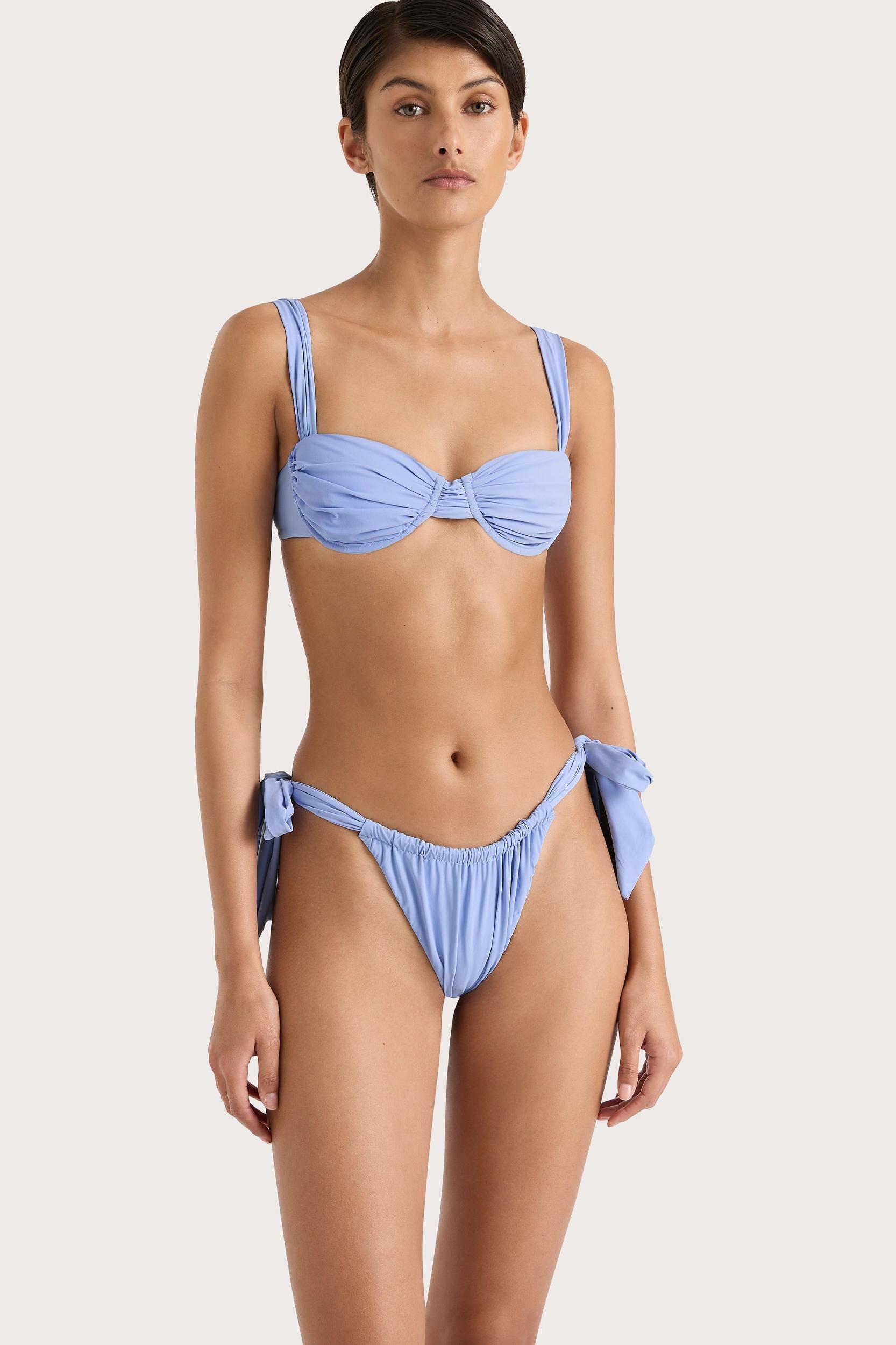 Sol Bikini Top Blue - Final Sale Product Image