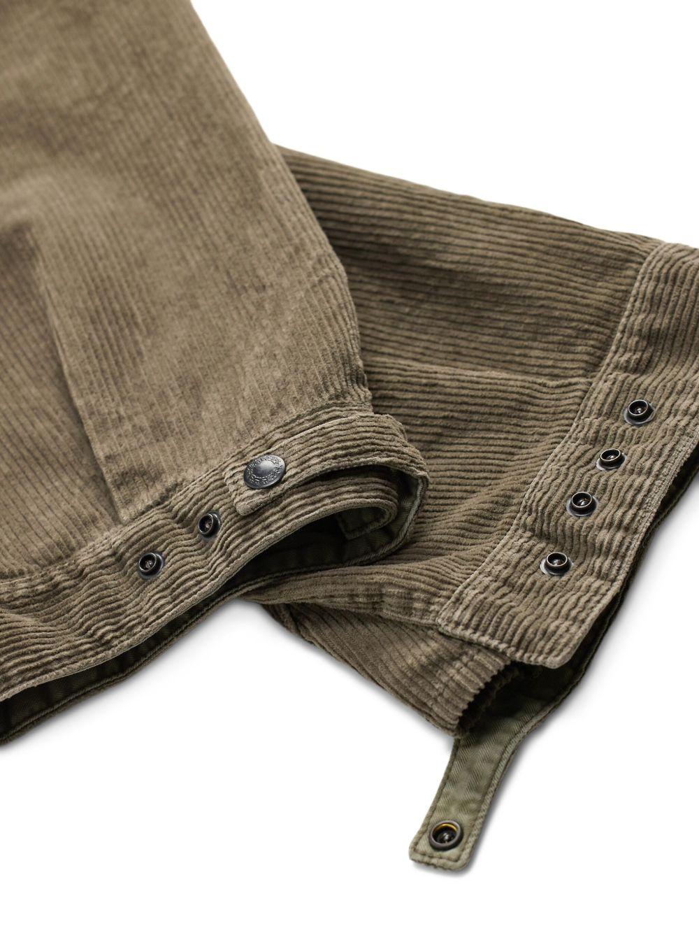 corduroy straight-leg trousers Product Image