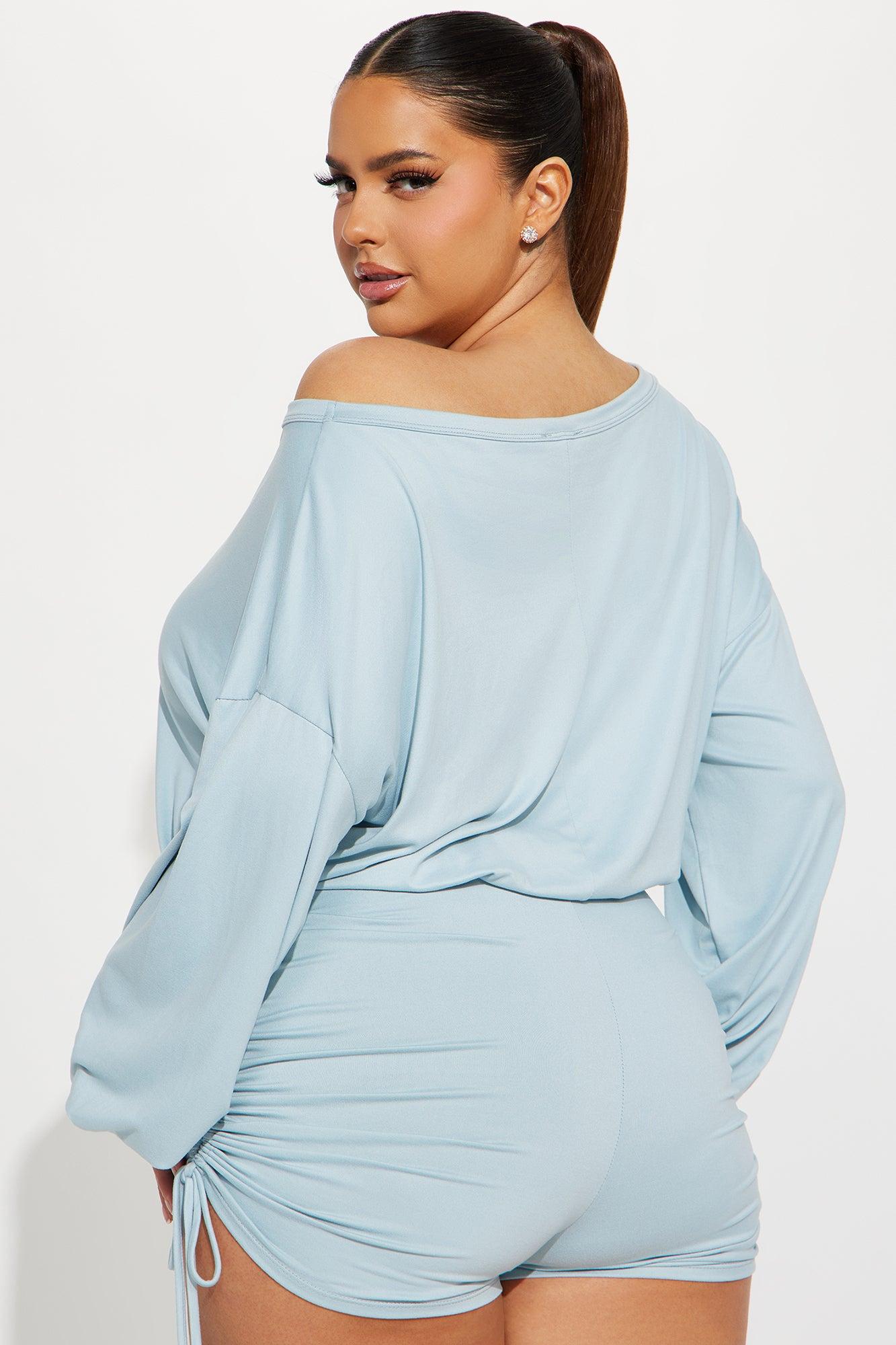 Always Casual Romper - Light Blue Product Image