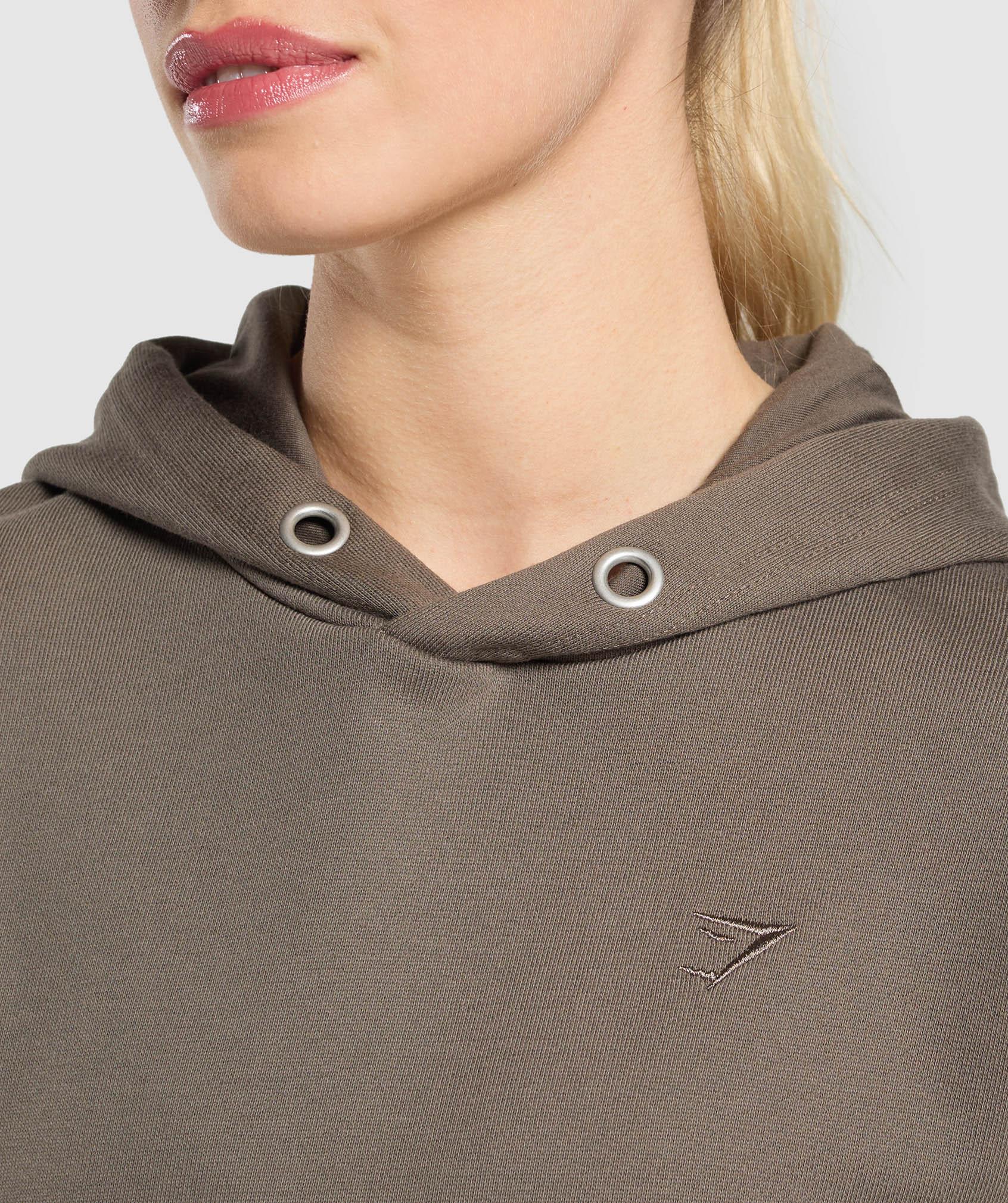 Gymshark Rest Day Sweats 2.0 Oversized Hoodie - Camo Brown Female Product Image