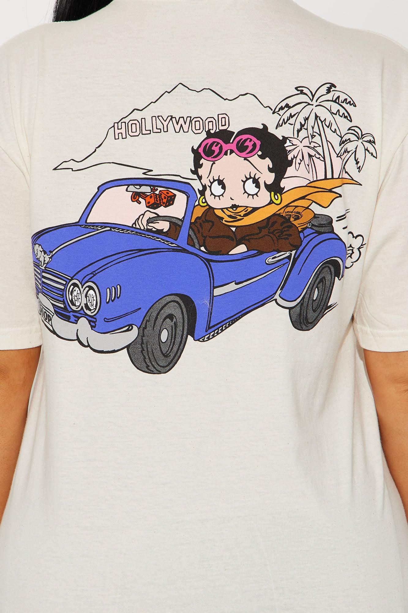 Betty Boop Blvd Oversized Tee - Cream Product Image