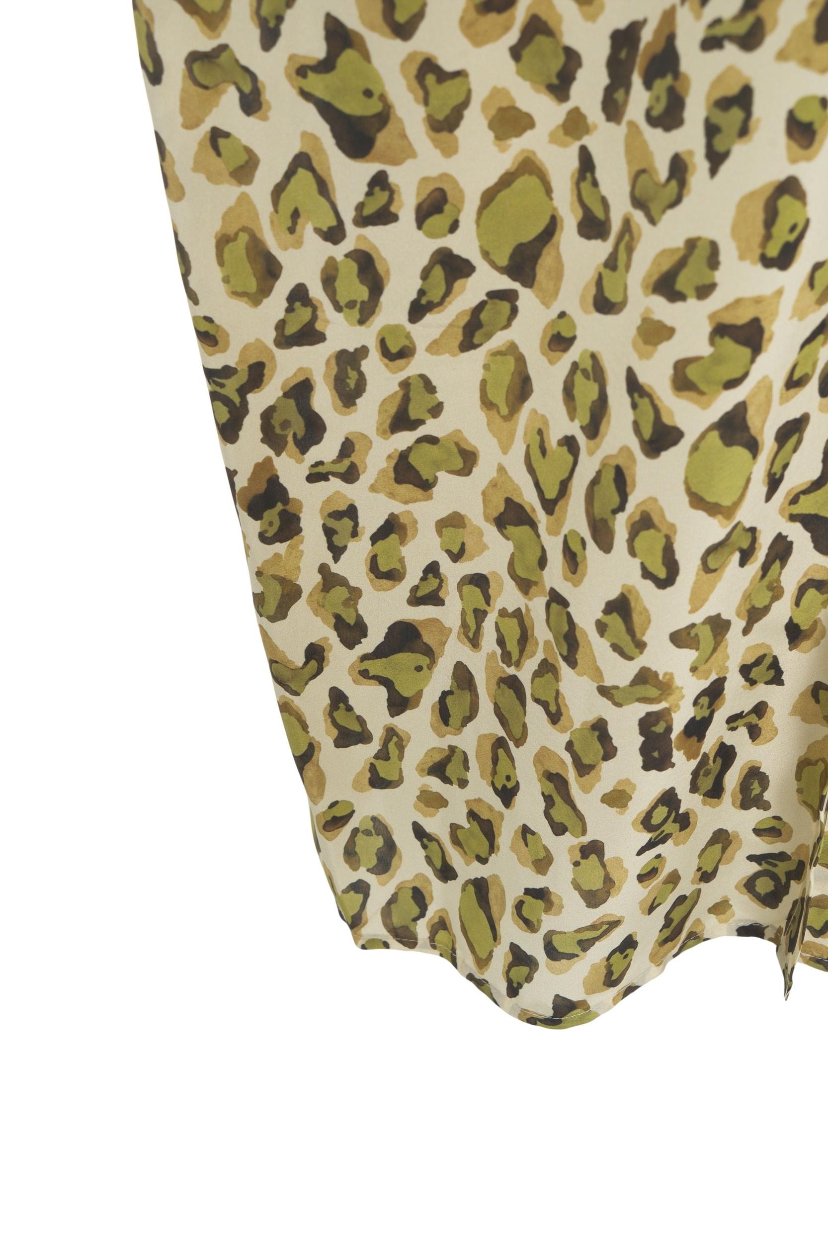 Maxi dress with animal print Product Image