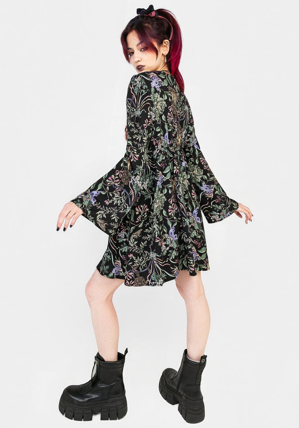 Beltane Flute Sleeve Mini Dress Product Image