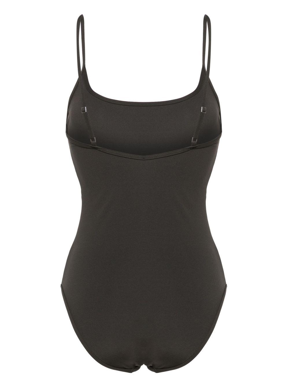 square-neck high-cut swimsuit Product Image