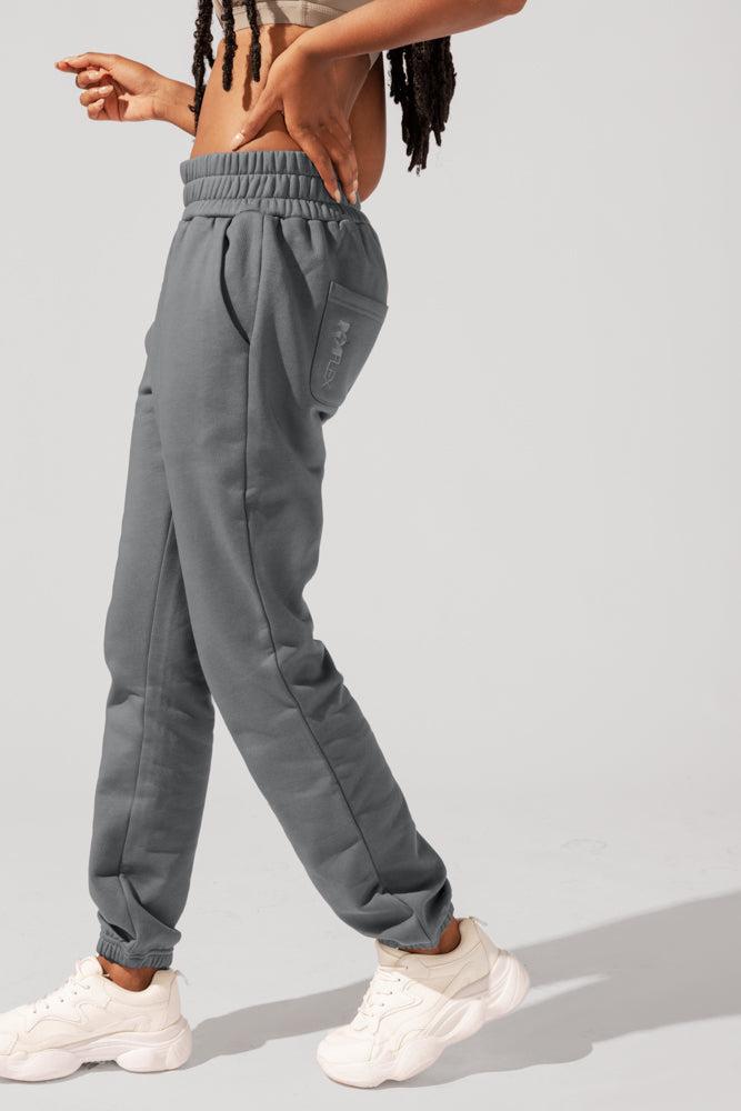 Cloud Rollover Sweatpant - Smoke Product Image