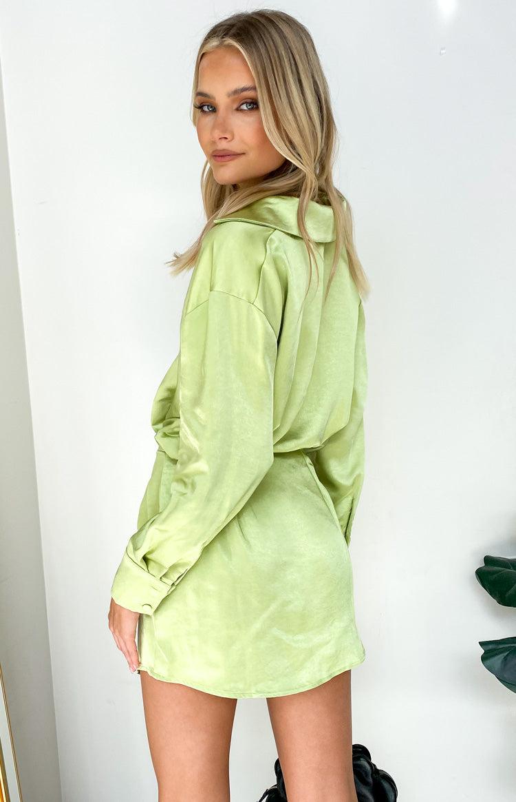 Deeper Water Mini Dress Green Product Image