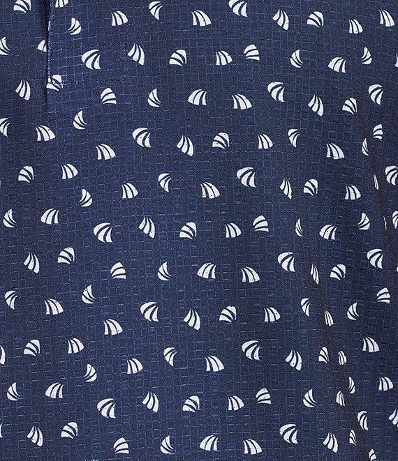 Tommy Bahama IslandZone Bahama Coast Deco Palms Short Sleeve Polo Shirt Product Image