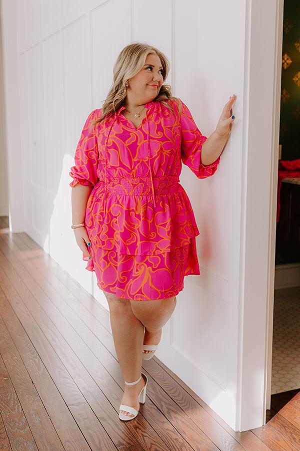 Stay Sweet Floral Mini Dress Curves Product Image