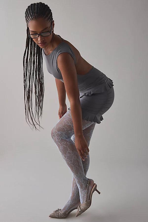 Ella Lace Tights Womens at Urban Outfitters Product Image