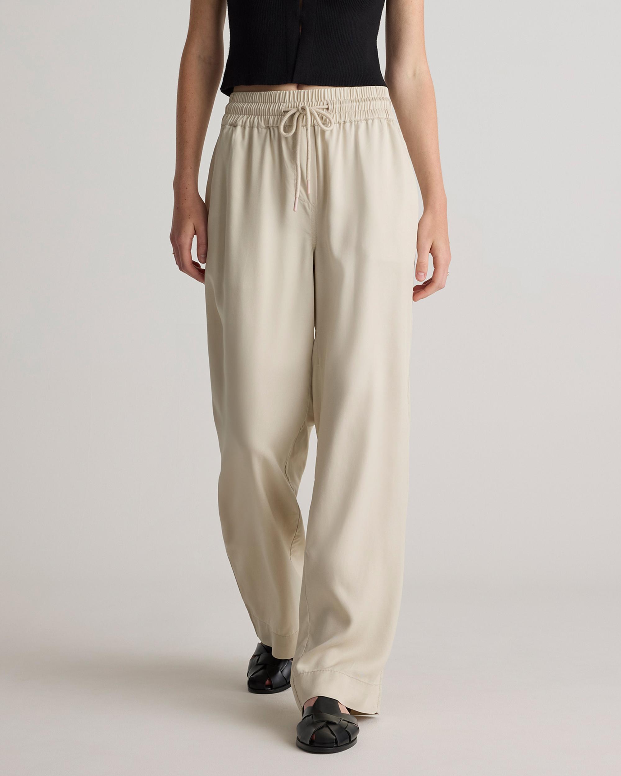 Quince | Women's Vintage Wash Tencel Wide Leg Pants Size XL Product Image