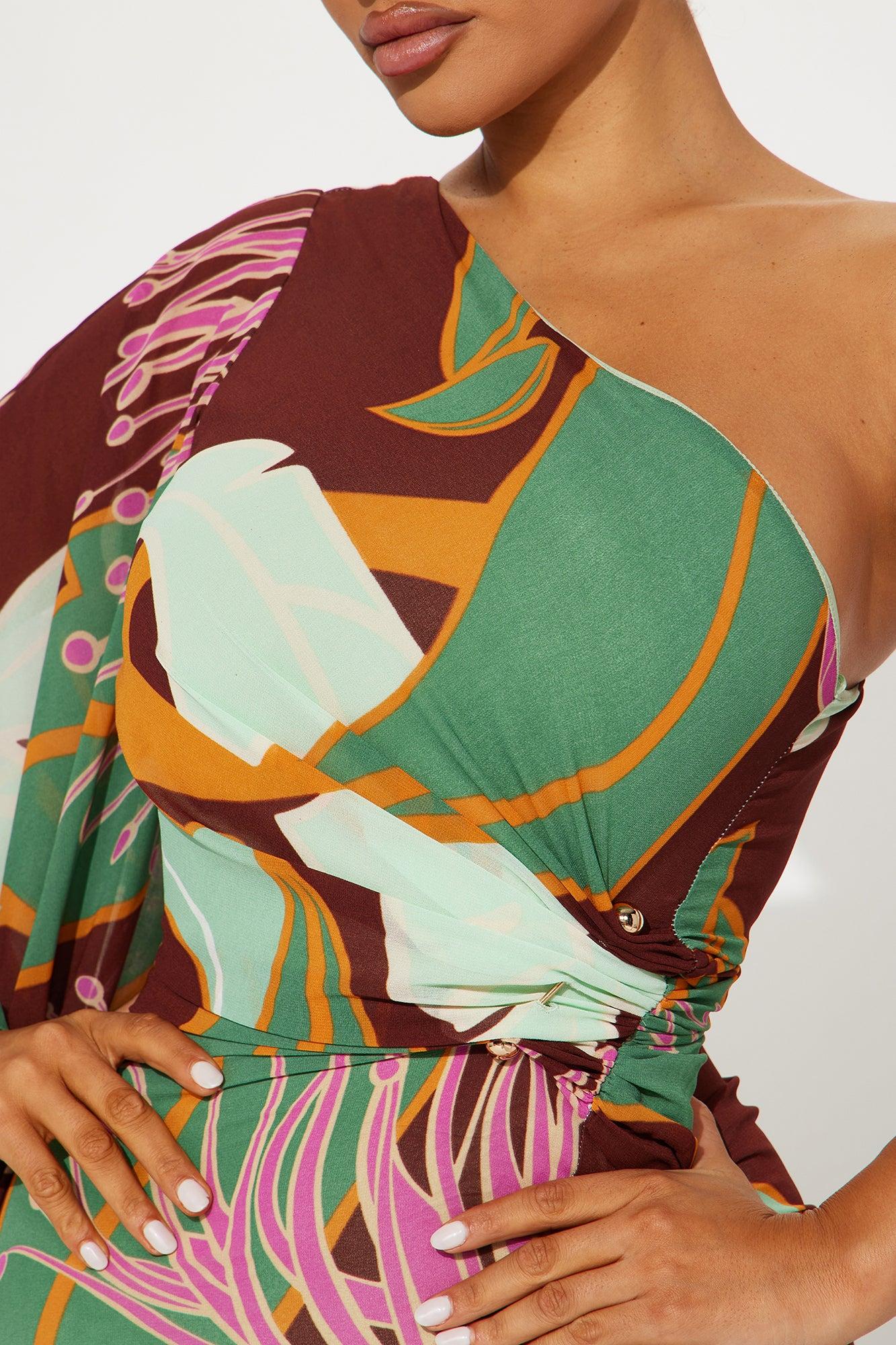 Time Of Your Life Maxi Dress - Chocolate/Combo Product Image