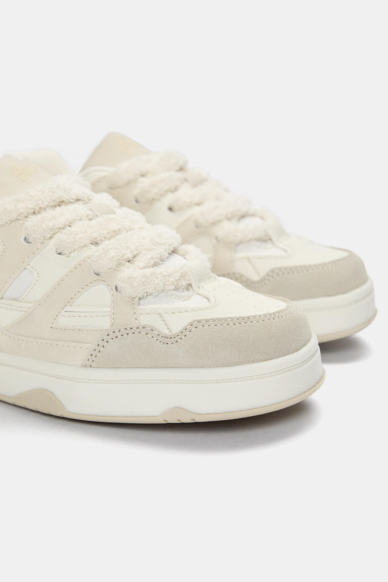 Lace-up skater sneakers Product Image